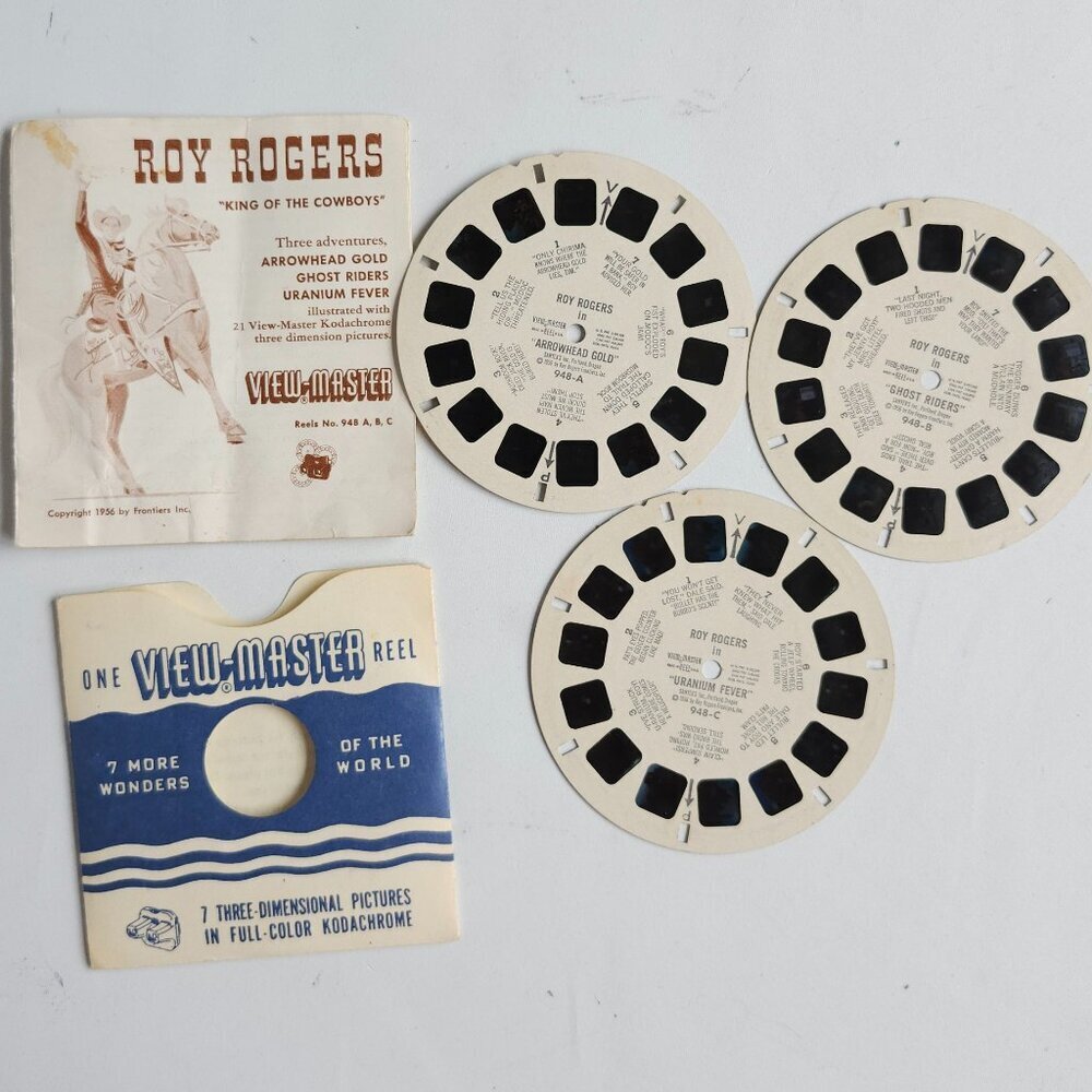 VINTAGE ROY ROGERS VIEW MASTER 1956  KING of the COWBOYS